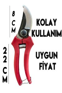 10 Adet Bağ Makası Bahçe Bitki Çiçek Ağaç Dal Budama Makası - Görsel 2