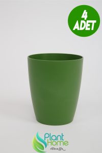 Dekoratif Koyu Yeşil Orkide Saksısı - 4 Adet Set Fiyatlı -12 Pot Üretim Saksısına Uygun
