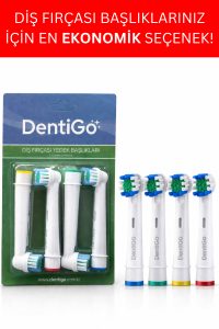 Diş Fırçası Başlığı - OralB | Braun Uyumlu - Elektrikli Diş Fırçası Yedek Başlıkları - 4'lü Paket - Görsel 3