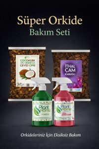 Orkide Toprağı - Orkide Kurtaran Orkide Besini Avantaj Seti (1 Litre İthal Çam 1 Litre Coco Cips)