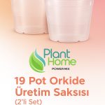 19 Pot Orkide Üretim Saksısı - Köklü Tropikal Bitkiler İçin Özel Üretim Saksısı