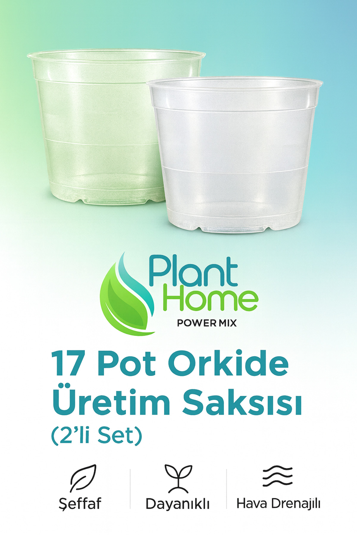 1_org_zoom-933.jpg 17 Pot Orkide Üretim Saksısı - Tropikal Bitki ve Köklü Bitkiler İçin Özel Üretim Saksısı 2 Adet - Görsel 1