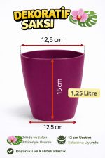 Dekoratif Orkide Saksısı - 12 Lik Üretim Saksısına Uygun Kaliteli Ürün - Görsel 3