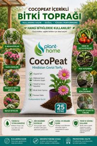 Cocopeat 25 Litre Hindistan Cevizi Torfu | Saksı ve Bitki Toprağı | Plant Home - Görsel 3