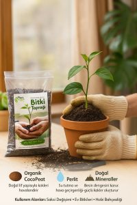 5 Litre Premium Çiçek Toprağı - Vitamin Tavyeli Böcek Sinek Yapmayan Özel Karışımlı Toprak - Görsel 5