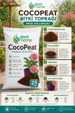 Cocopeat 25 Litre Hindistan Cevizi Torfu | Saksı ve Bitki Toprağı | Plant Home - Görsel 4