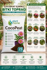 Cocopeat 25 Litre Hindistan Cevizi Torfu | Saksı ve Bitki Toprağı | Plant Home - Görsel 5