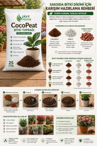 Cocopeat 25 Litre Hindistan Cevizi Torfu | Saksı ve Bitki Toprağı | Plant Home - Görsel 6